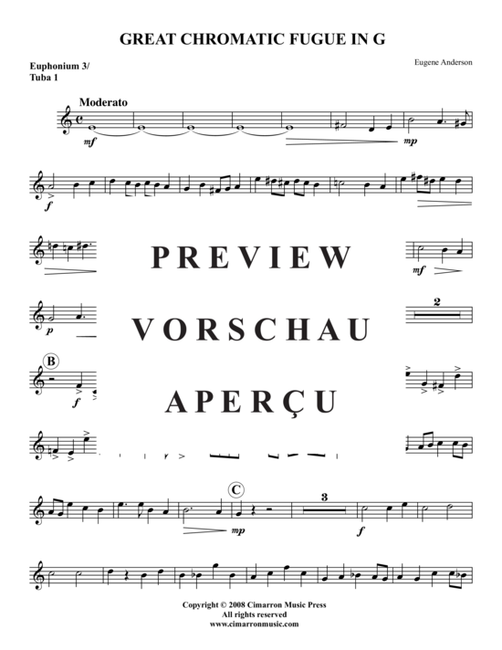 Product gallery: Page 16 of 19 Große Chromatische Fuge , , (Tuba Quartet: 2x Baritone, 2xTuba)