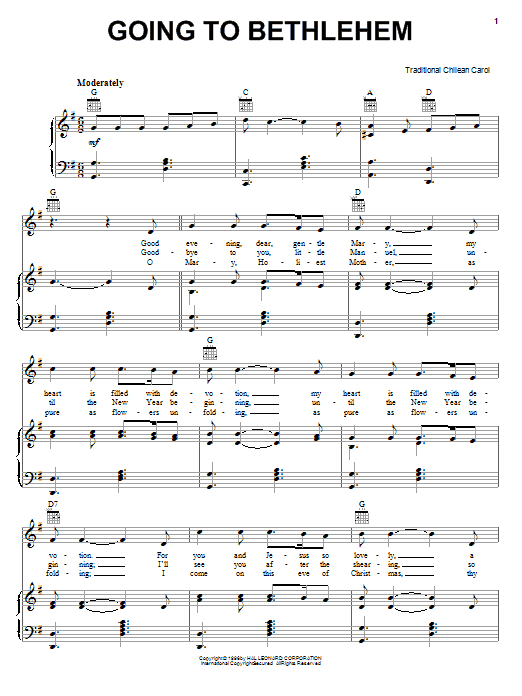 Product gallery: Page 1 of 1 Going To Bethlehem, Traditional