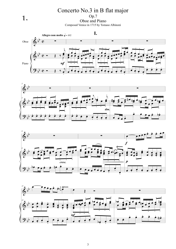 Product gallery: Page 1 of 11 Albinoni - 8 Concertos Op.7-9, , Oboe and Piano
