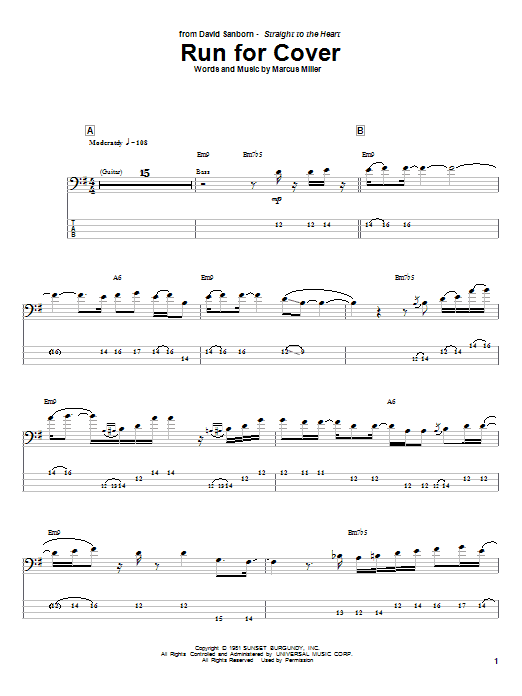 Produktgalerie: Seite 1 von 1 Run For Cover, Marcus Miller