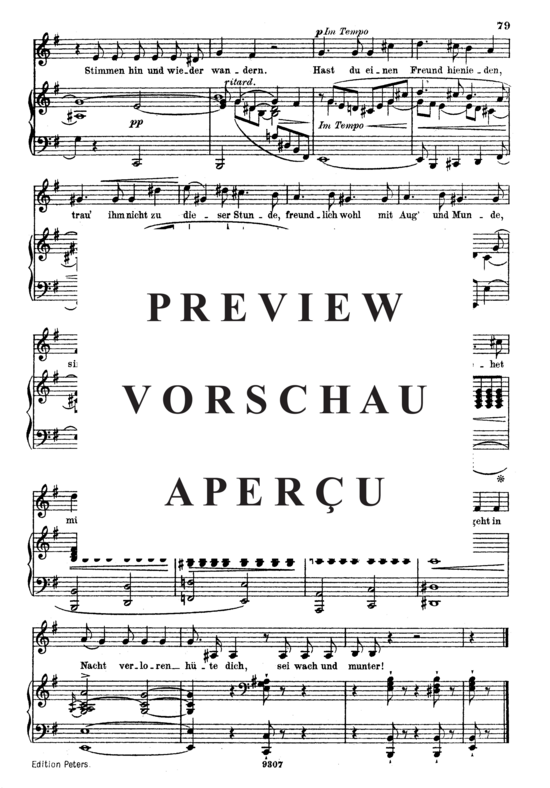 Product gallery: Page 3 of 3 Zwielicht Op.39 No.10, , High Voice and Piano