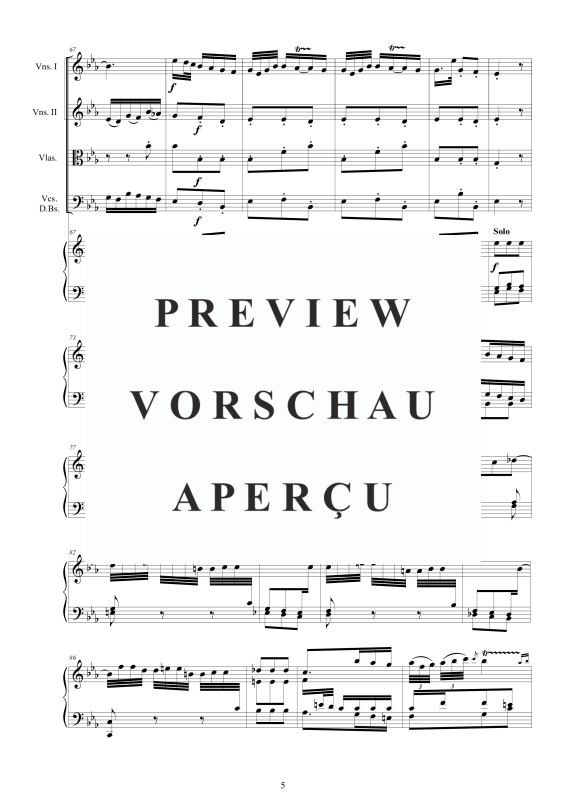 Produktgalerie: Seite 6 von 11 Cembalo Konzert Nr. 3 C-Moll, , Cembalo und Streichorchester