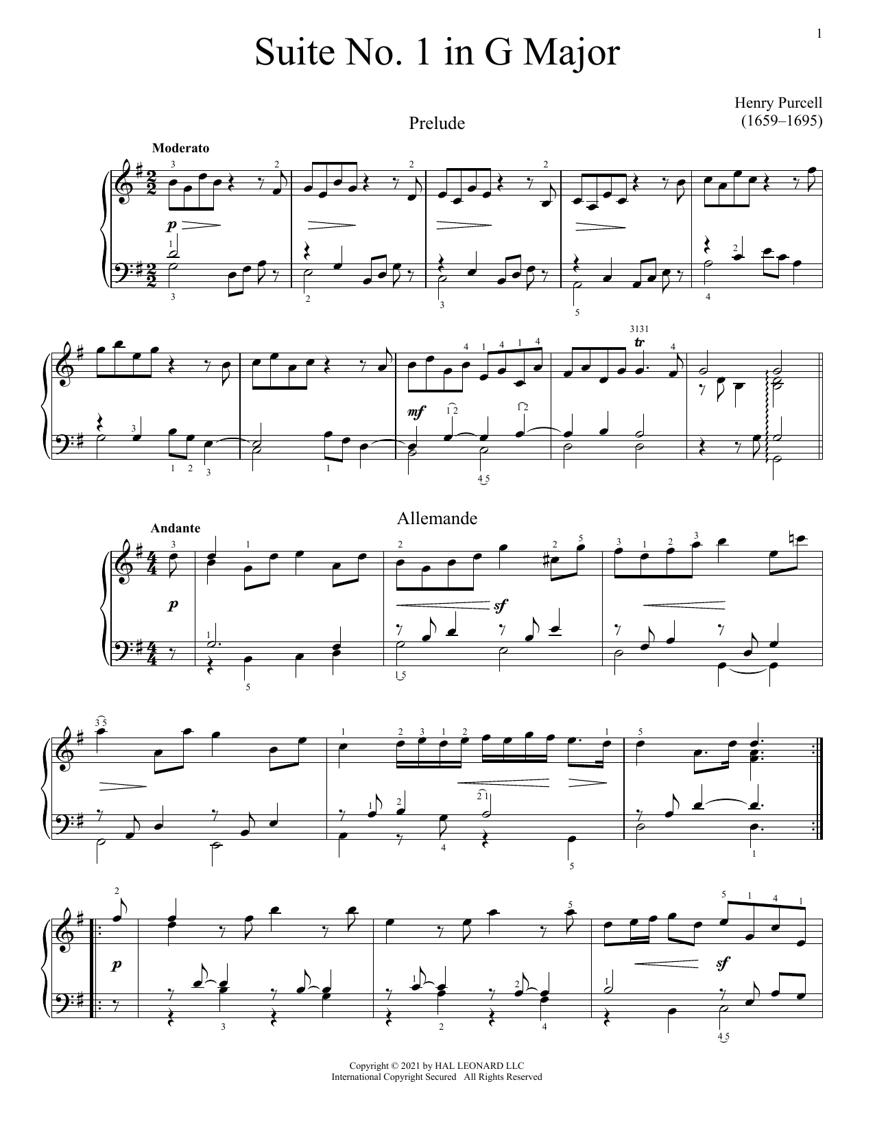 Produktbild zu: Suite In G Major