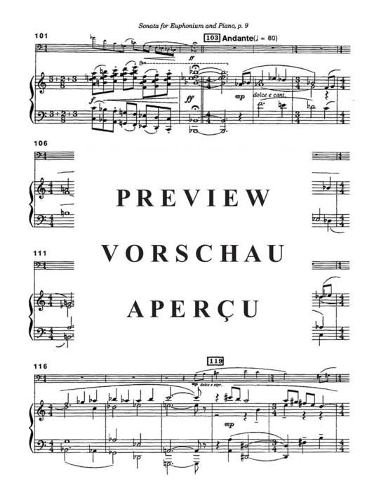Product gallery: Page 9 of 21 Sonata for Euphonium , , (euphonium + piano)