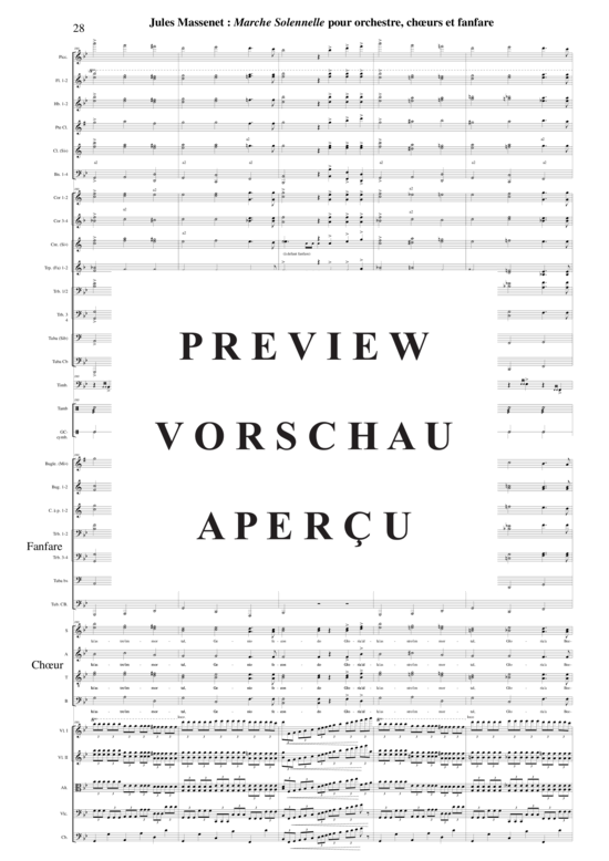 Product gallery: Page 34 of 35 Marche Solennelle for large orchestra, antihonal brass and SATB chorus , , (orchestra)