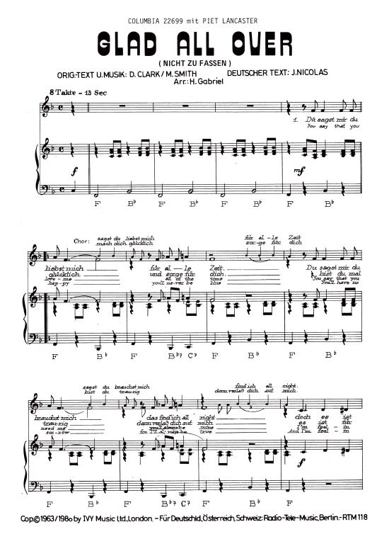 Produktbild zu: Glad All Over (Nicht zu fassen)Piet Lancaster