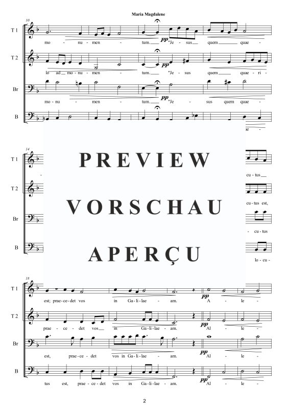 Produktgalerie: Seite 3 von 8 Maria Magdalene, , Männerchor