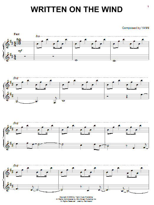 Product gallery: Page 1 of 1 Written On The Wind, Yanni