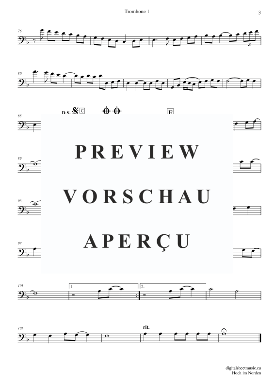 Produktgalerie: Seite 10 von 11 Hoch im Norden, Santiano, (Posaunen Trio + Klavier)