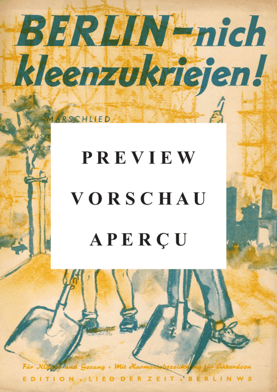 Product gallery: Page 2 of 4 Berlin - nich kleenzukriejen! , , Piano and Voice
