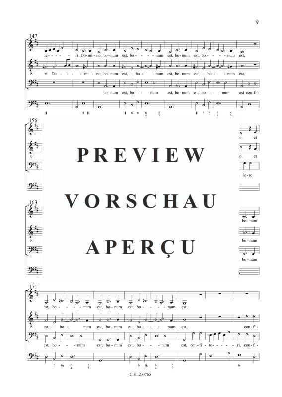 Produktgalerie: Seite 10 von 11 Bonum est confiteri Domino (Psalm 91), , Gemischter Chor ATB und BC