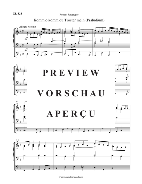 Product gallery: Page 2 of 3 Komm,o komm,du Tröster mein (Präludium) , ,  (Organ Solo)