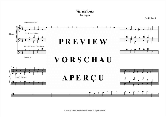 Product gallery: Page 4 of 19 Variations , , (Orgel Solo)