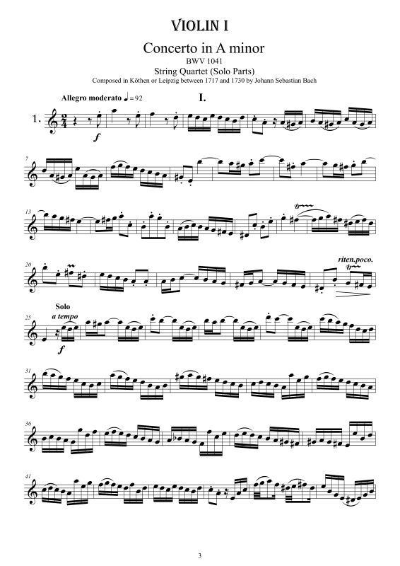Produktgalerie: Seite 1 von 11 Seven Bach's String Quartet Concertos - Complete Parts, , Streicherquartett (nur Einzelstimmen