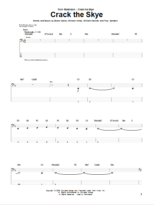 Produktgalerie: Seite 1 von 1 Crack The Skye, Mastodon, E-Bass