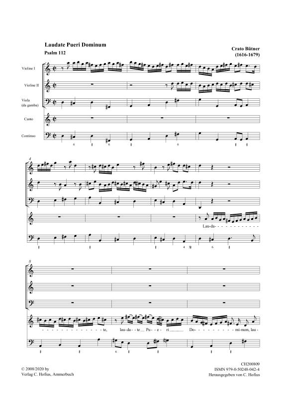 gallery: Laudate Pueri , , (Gemischtes Ensemble Sopran, 2x Violine, Viola da gamba und BC)