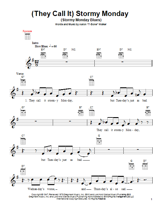 Product gallery: Page 1 of 1 (They Call It) Stormy Monday (Stormy Monday Blues), T-Bone Walker