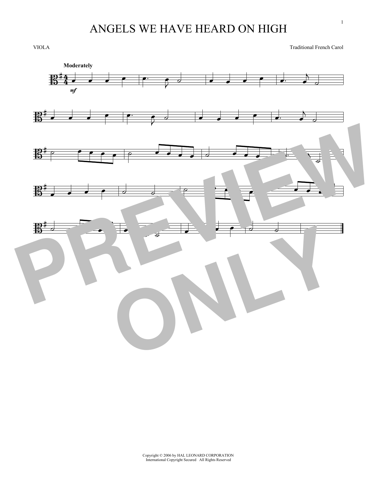 Product gallery: Page 1 of 1 Angels We Have Heard On High, Traditional French Carol
