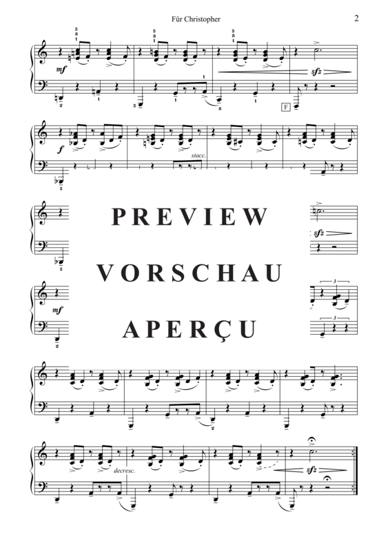 Produktgalerie: Seite 3 von 3 Für Christopher , , Klavier Solo