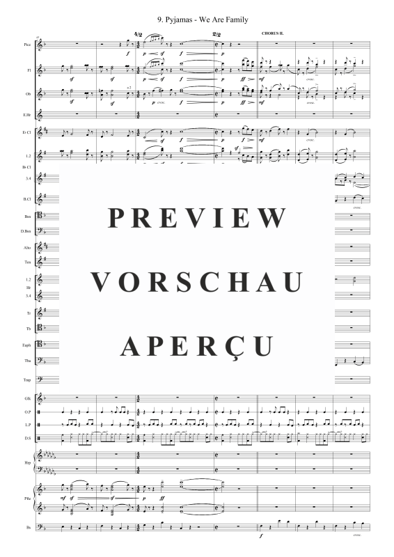 Produktgalerie: Seite 8 von 11 Pyjamas - We Are Family, , Blasorchester