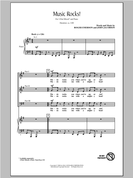 Produktgalerie: Seite 1 von 1 Music Rocks!, John Jacobson, Chor