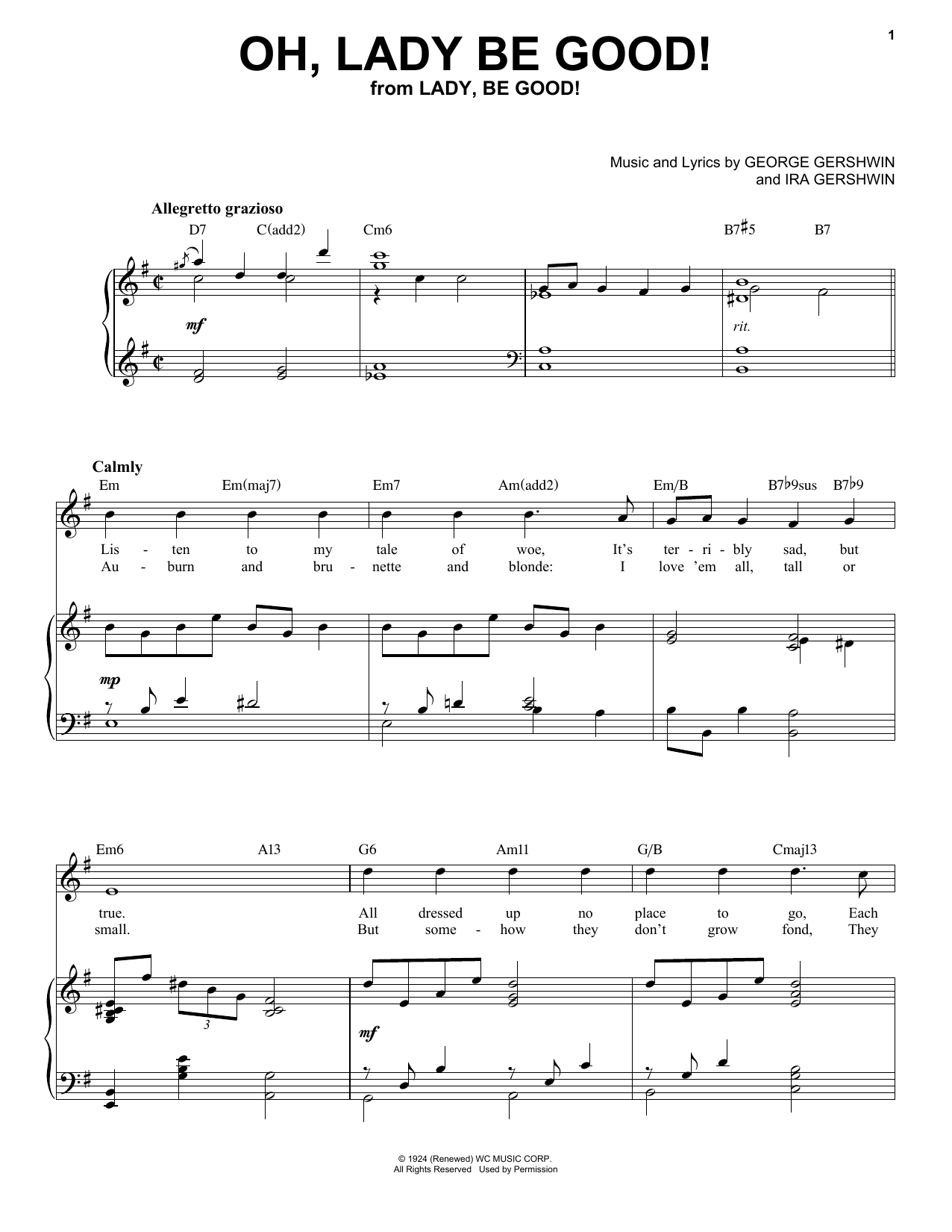 Produktbild zu: Oh, Lady Be Good! [Jazz version] (arr. Brent Edstrom)
