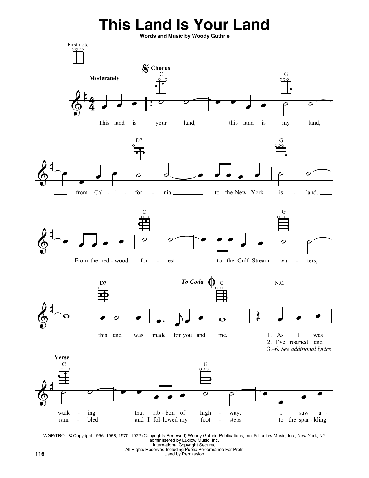 Product gallery: Page 1 of 1 This Land Is Your Land, Woody Guthrie