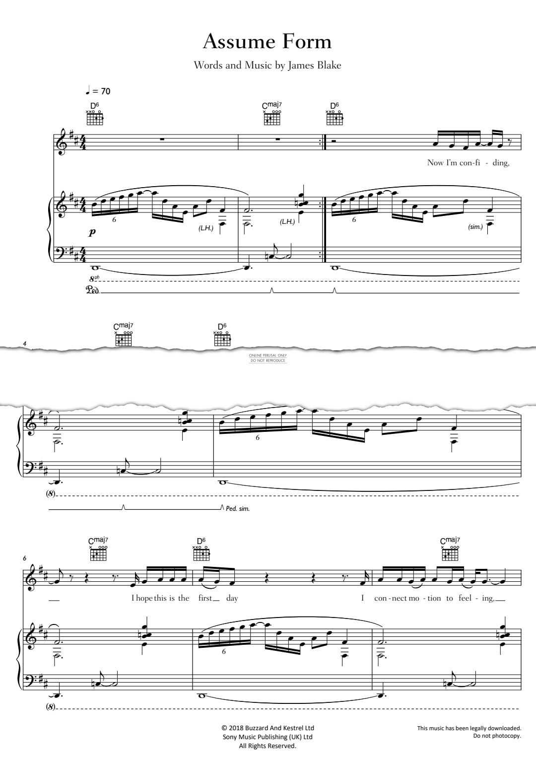 Produktgalerie: Seite 1 von 1 Assume Form, James Blake, Gesang, Gitarre, Klavier