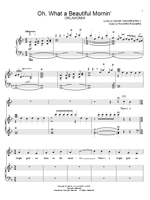 Produktbild zu: Oh, What A Beautiful Mornin' (from Oklahoma!)