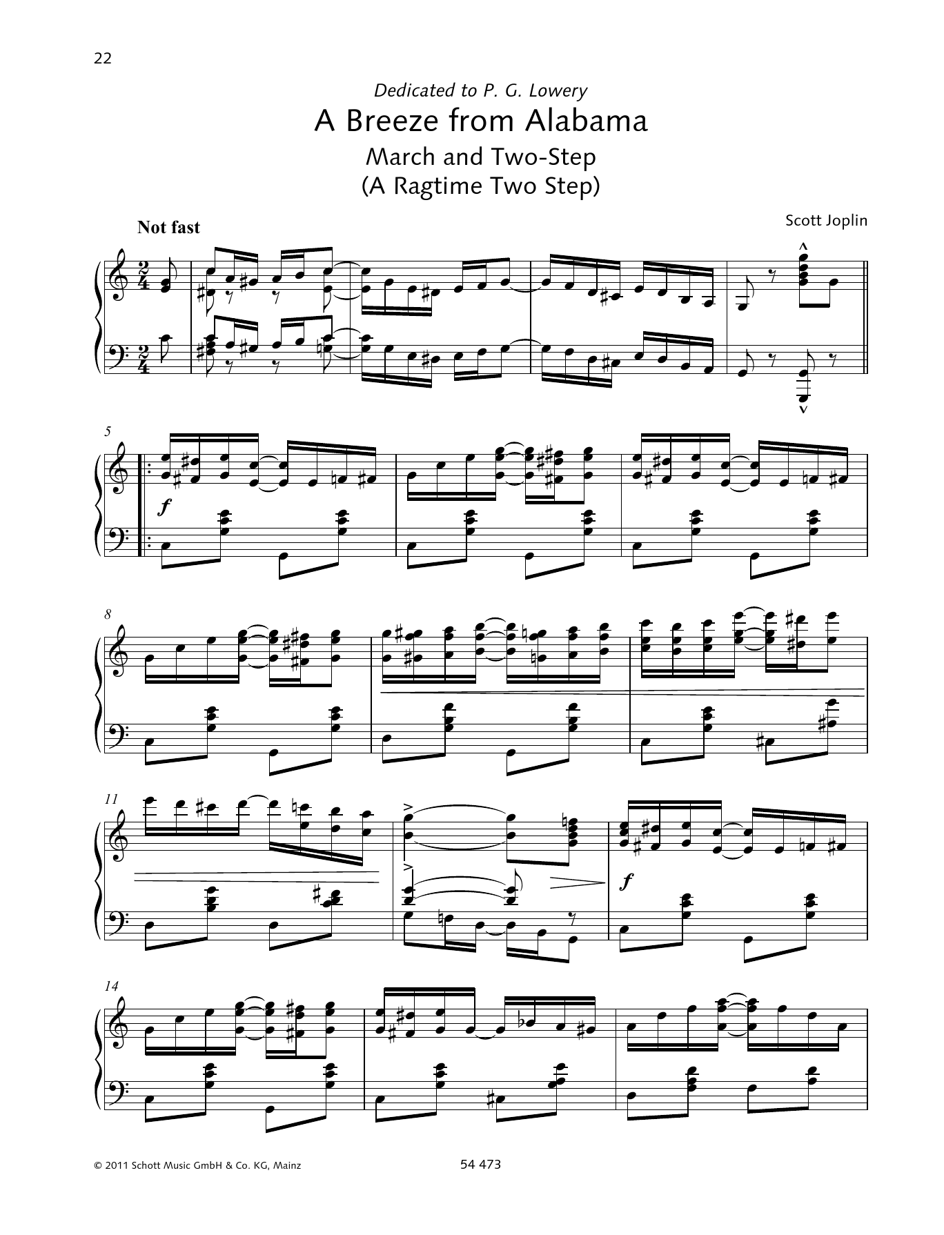 Product gallery: Page 1 of 1 A Breeze from Alabama, Scott Joplin