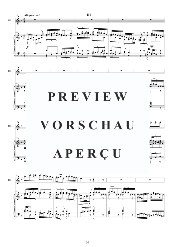 Produktgalerie: Seite 11 von 11 Oboe Concerto No.2 in D-Moll Op.9, , Oboe Solo und Klavier/Cembalo
