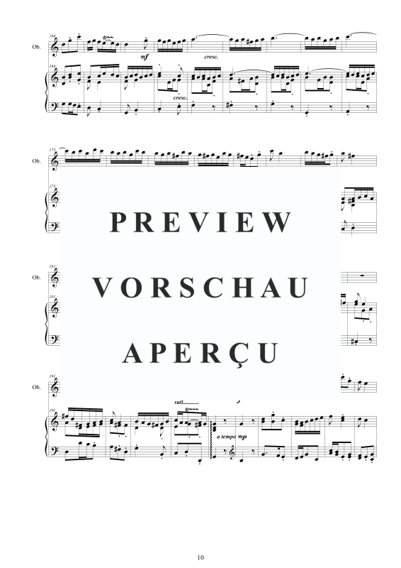 Produktgalerie: Seite 11 von 11 Oboe Concerto No.5 in C-Dur Op.9, , Oboe und Cembalo/Klavier
