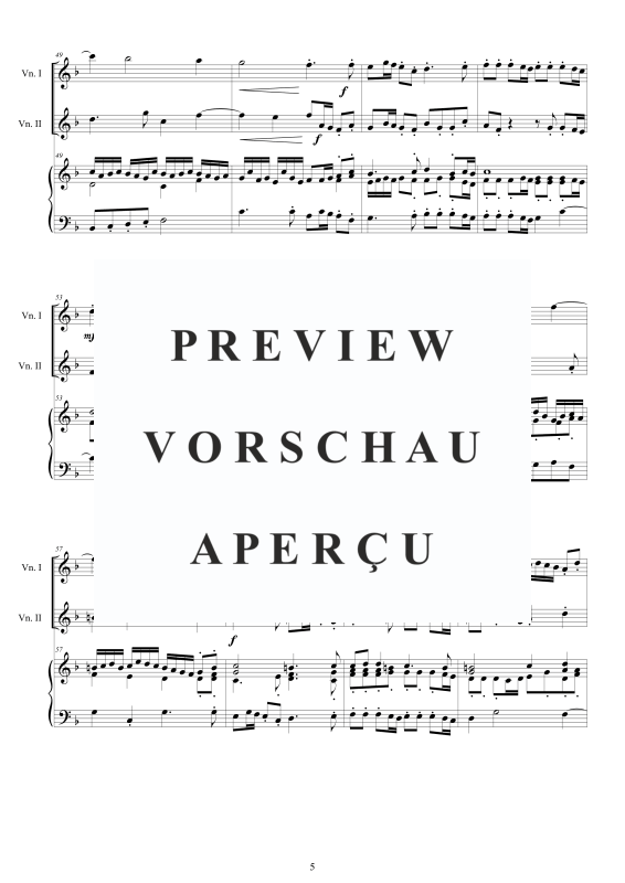 Produktgalerie: Seite 6 von 11 Trio Sonata No.2 in F-Dur Op.1, , 2 Viokinen und Cembalo