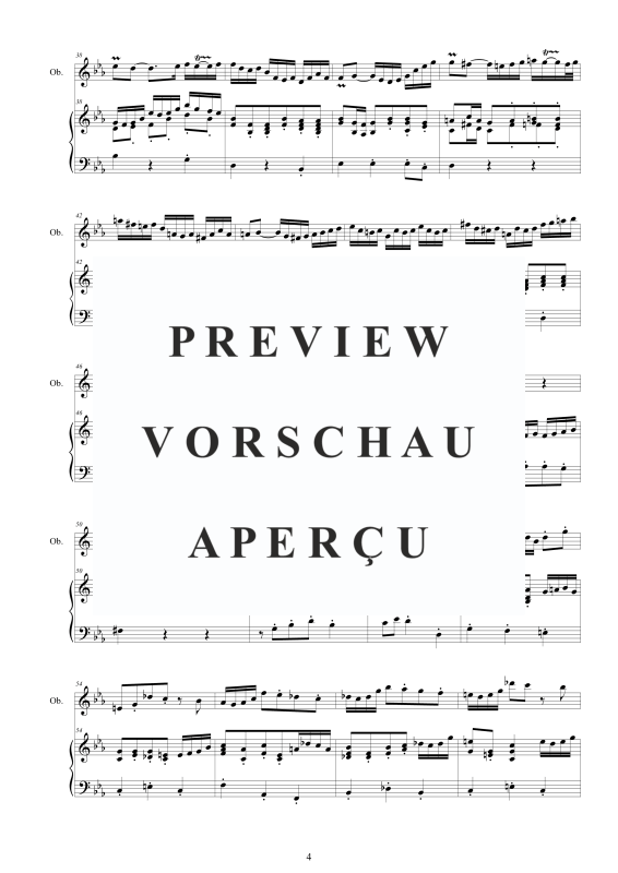 Produktgalerie: Seite 5 von 11 Oboensonate c-Moll, , Oboe und Cembalo