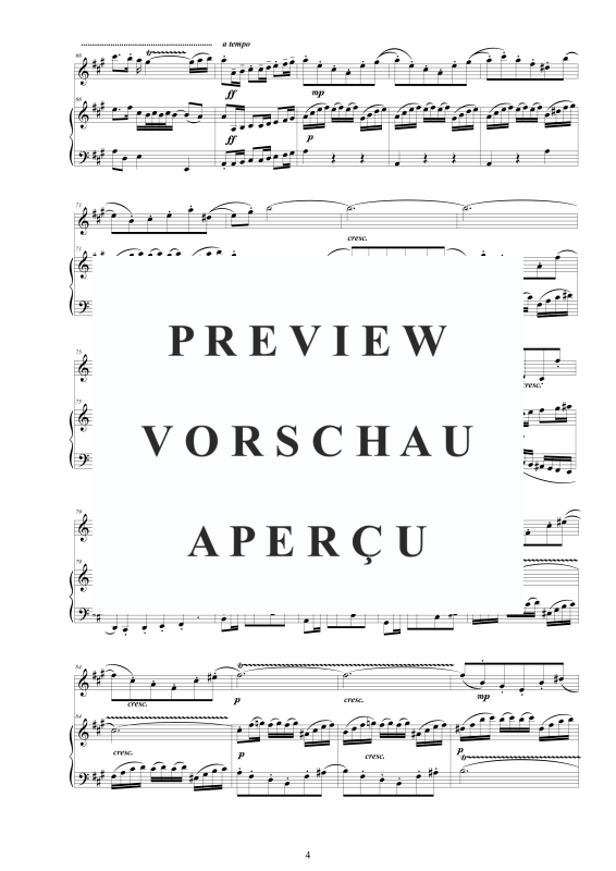 Produktgalerie: Seite 5 von 11 Flötensonate Nr. 2 A-Dur BWV 1015, , Flöte und Cembalo/Klavier