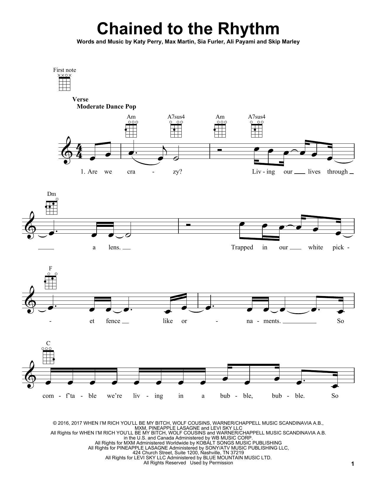 Product gallery: Page 1 of 1 Chained To The Rhythm, Katy Perry