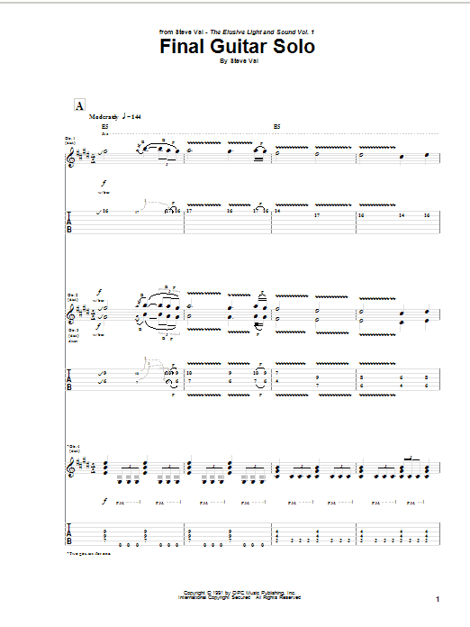 Produktbild zu: Final Guitar Solo
