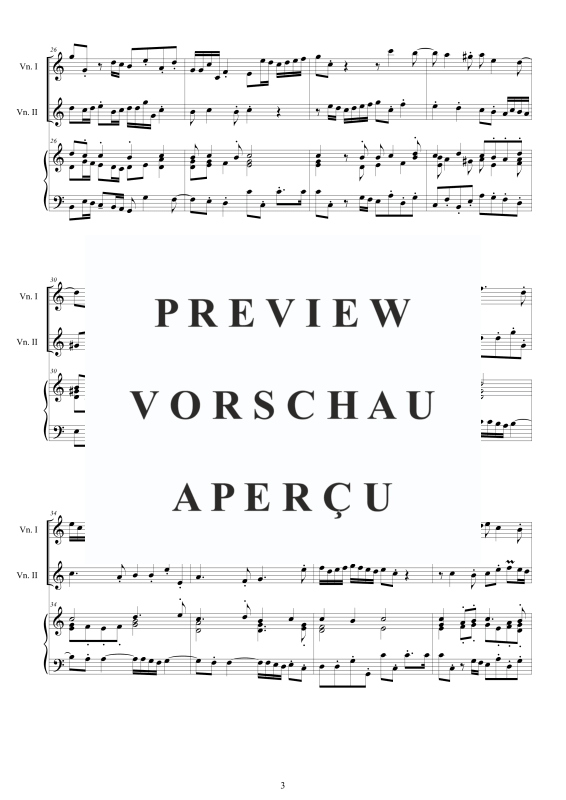 Produktgalerie: Seite 4 von 11 Trio Sonata No.5 in C-Dur Op.1, , 2 Violinen und Cembalo