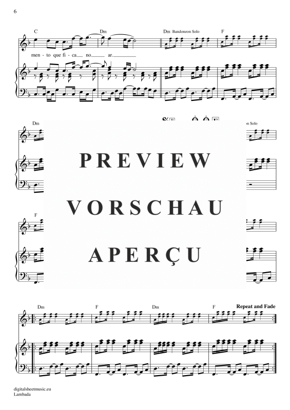 Product gallery: Page 7 of 7 Llorando Se Fue, Kaoma, Piano and Voice