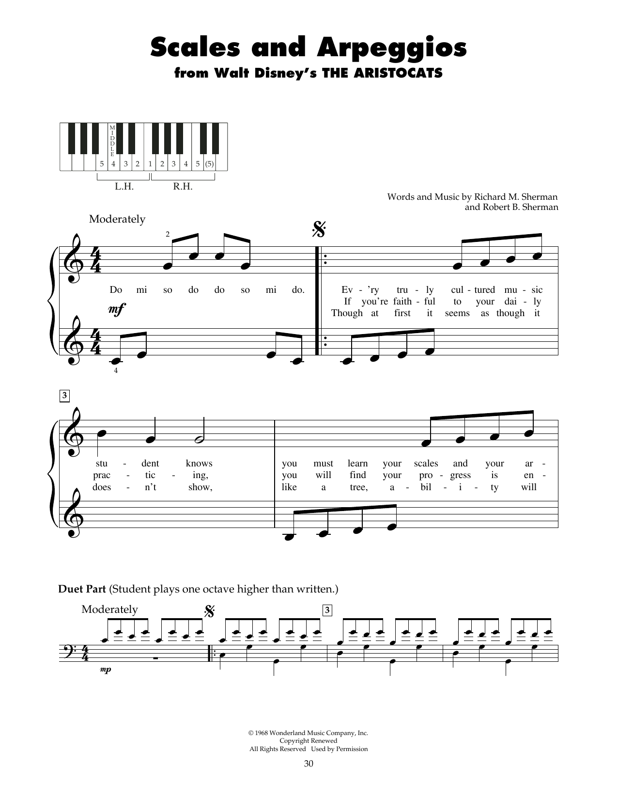 Product picture to: Scales And Arpeggios (from The Aristocats)