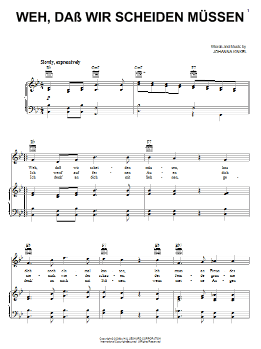 Produktbild zu: Weh, Dass Wir Scheiden Mussen (The Soldiers Farewell)