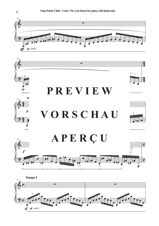 Product gallery: Page 7 of 15 Under The Left Hand , , Piano Solo