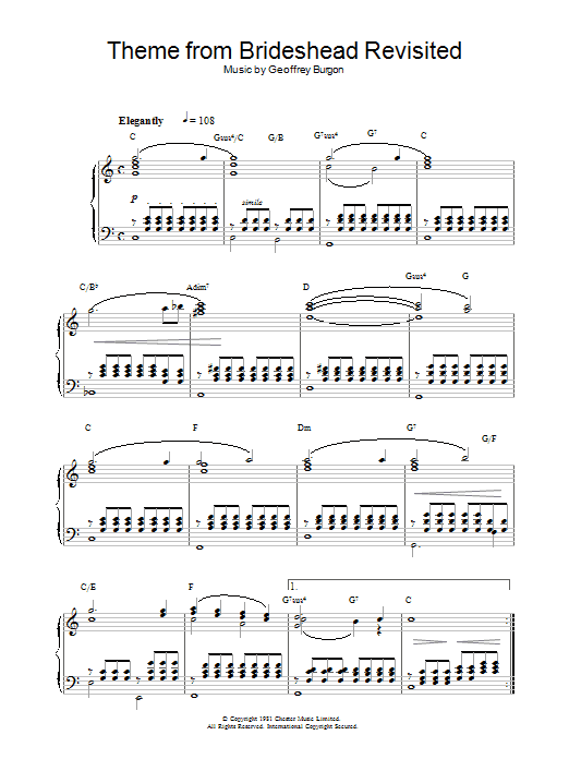 Product picture to:  Brideshead Revisited - Geoffrey Burgon