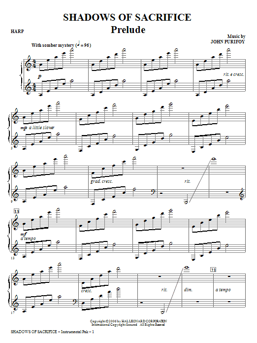 Produktbild zu: Shadows of Sacrifice - Harp