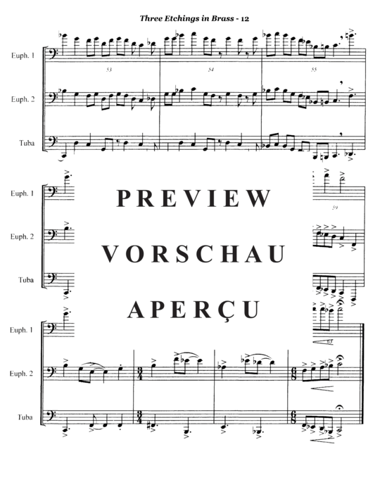 Produktgalerie: Seite 14 von 21 Three Etchings in Brass , , (Tuba Trio EET)