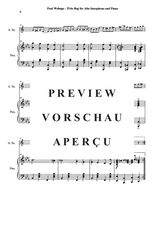 Product gallery: Page 5 of 21 Tibo Rag , , (alto saxophone + piano)