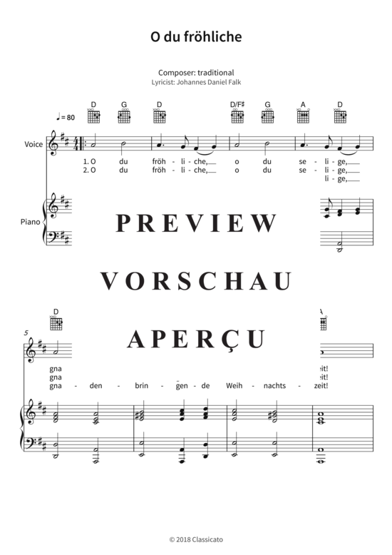 Produktgalerie: Seite 4 von 5 O du fröhliche, , (Gesang + Klavier, Gitarre)