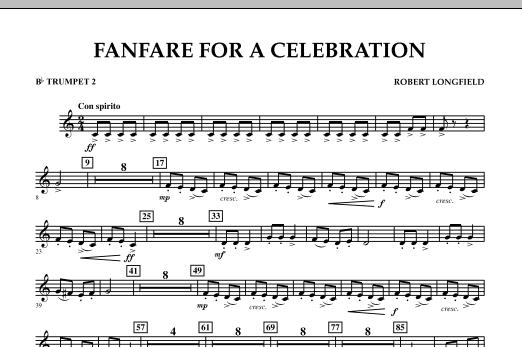 Produktgalerie: Seite 1 von 1 Fanfare For A Celebration - Bb Trumpet 2, Robert Longfield, Ensemble