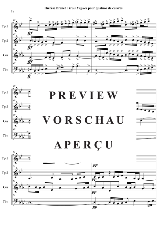 Produktgalerie: Seite 19 von 21 Drei Fugen , , (Blechbläserquartett)