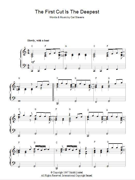 Product gallery: Page 1 of 1 The First Cut Is The Deepest, Cat Stevens